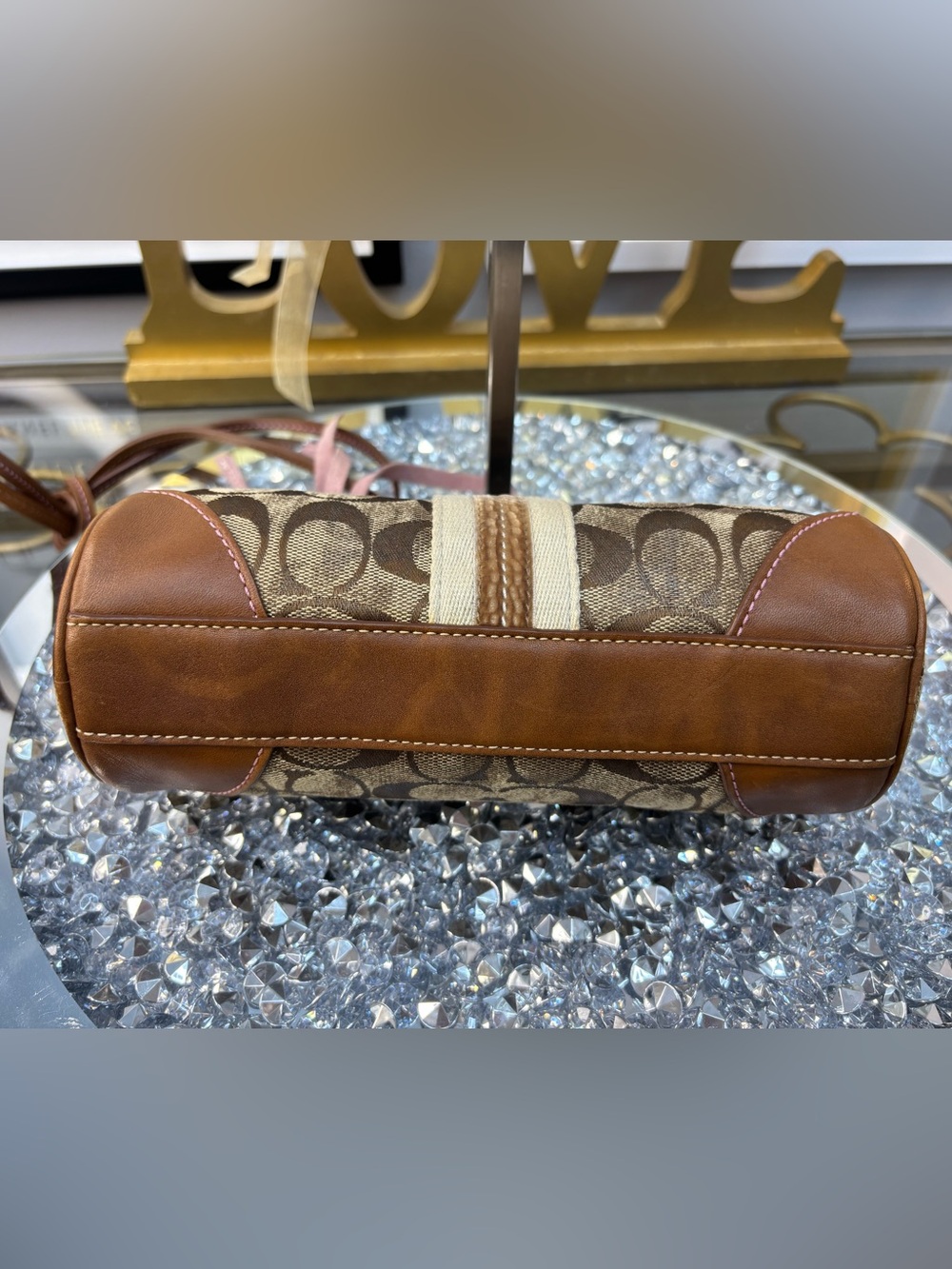 Coach Y2K vintage signature Stripe Demi Pouch EUC - Picture 11 of 16